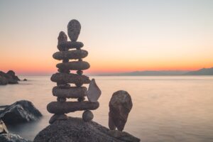 Körper, Geist und seele im Einklang
